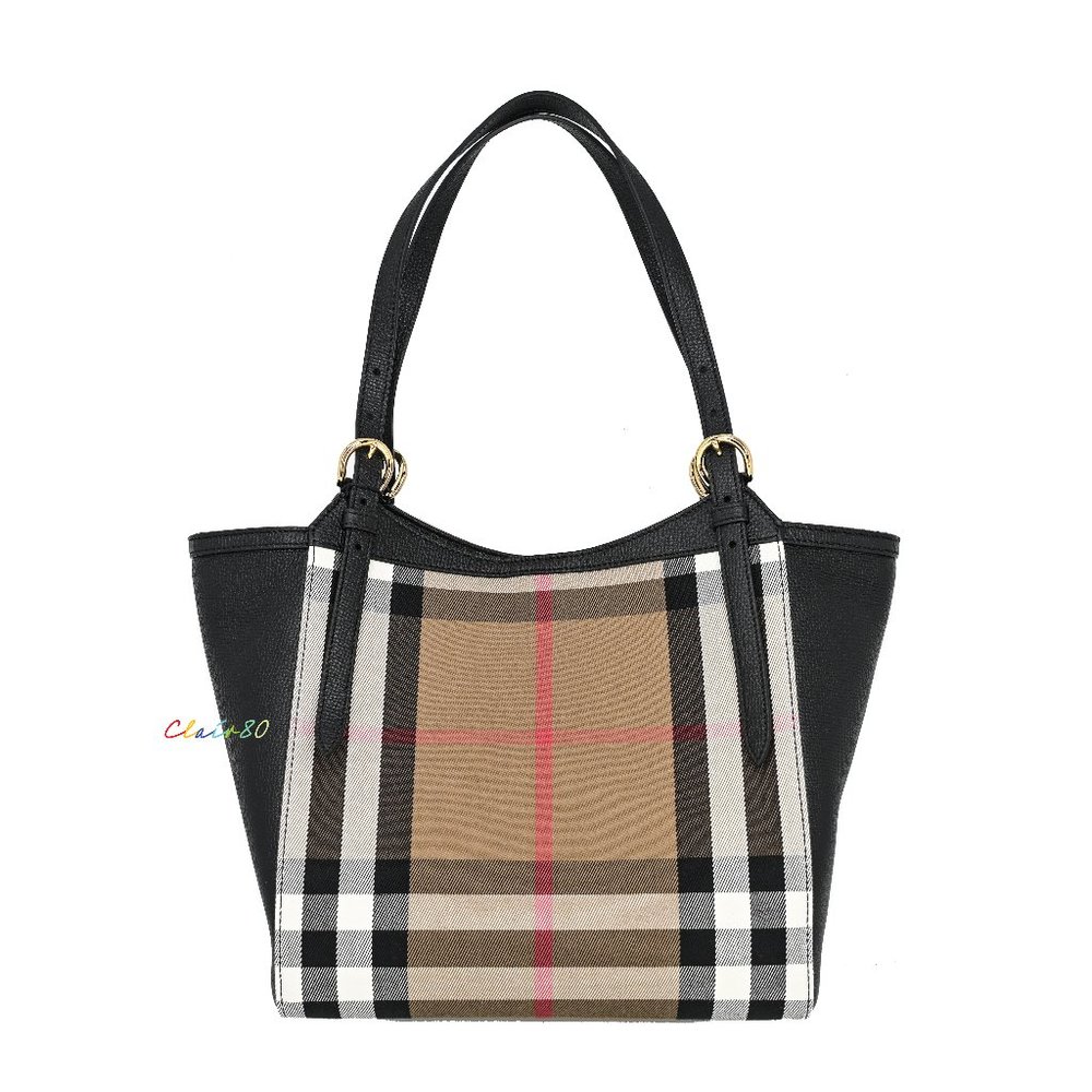 Burberry Canterbury House Check & Leather Tote